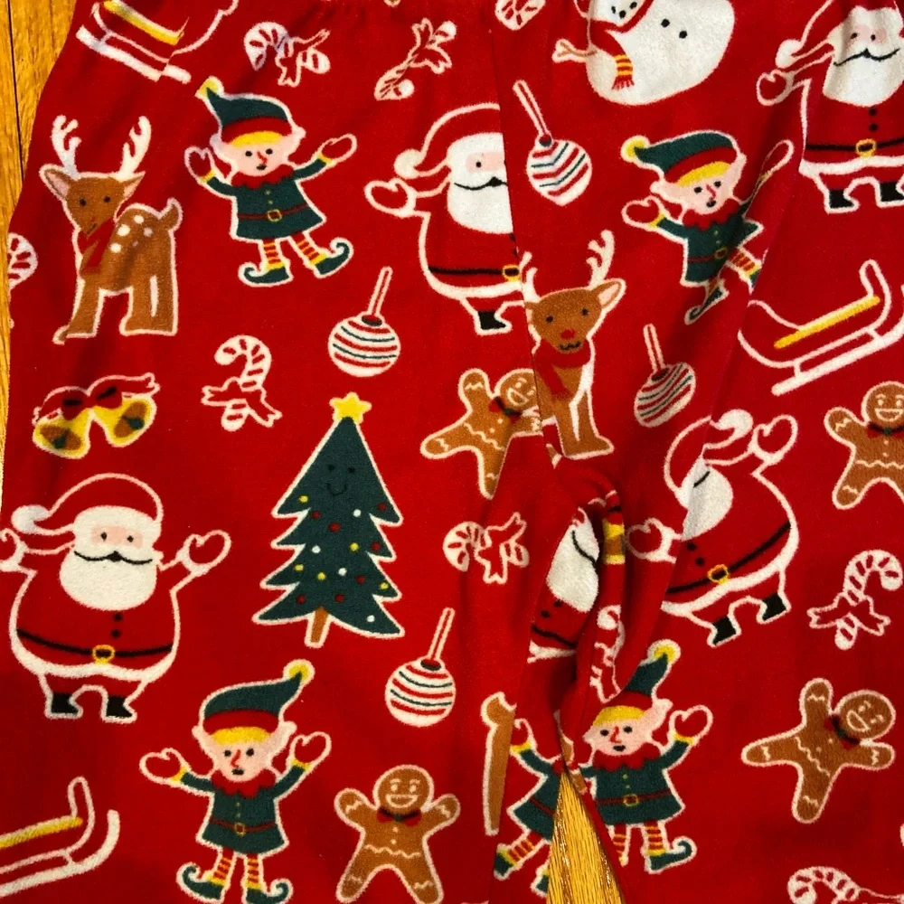 The Children's Place Red Festive Pajama Bottoms